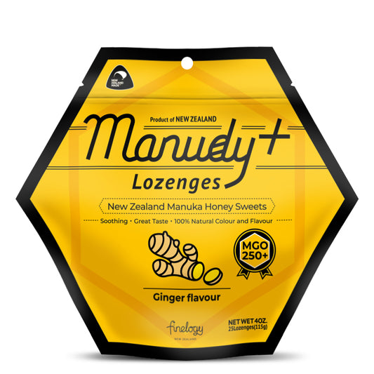 MANUDY+ Manuka Honey Lozenges- Ginger Flavour