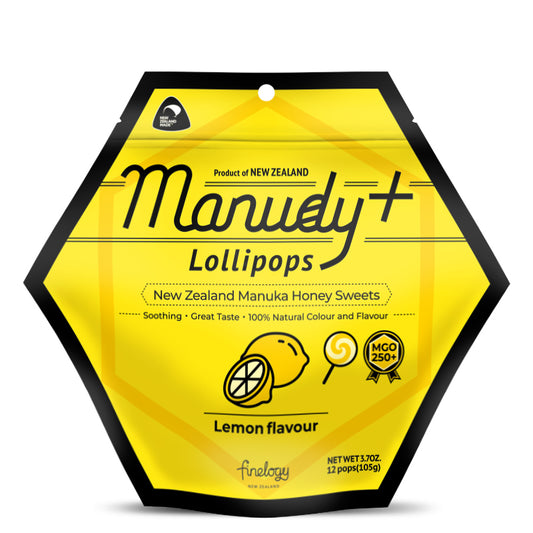MANUDY+ Manuka Honey Lollipop- Lemon Flavour
